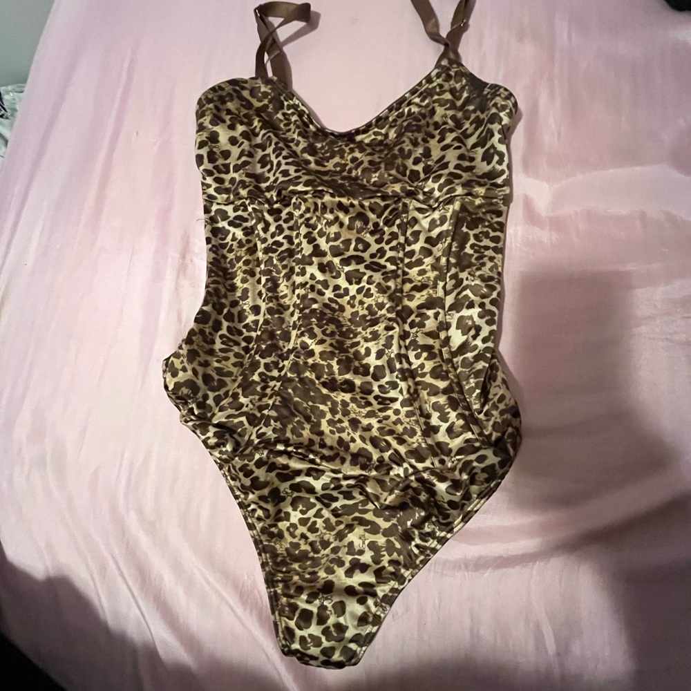 Leopard Print Bodysuit Corset